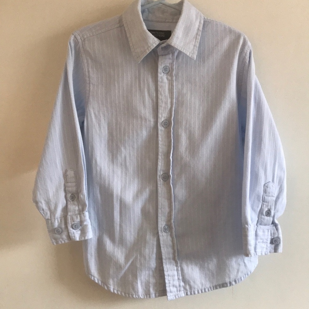 8/$25 Kenneth Cole Reaction 4T Blue Button Down Shirt